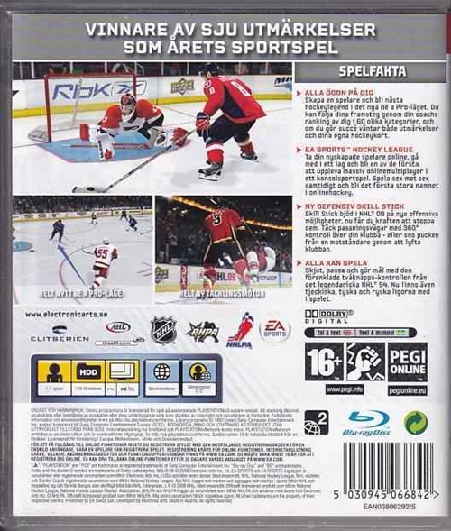 NHL 09 - PS3 (B Grade) (Genbrug)